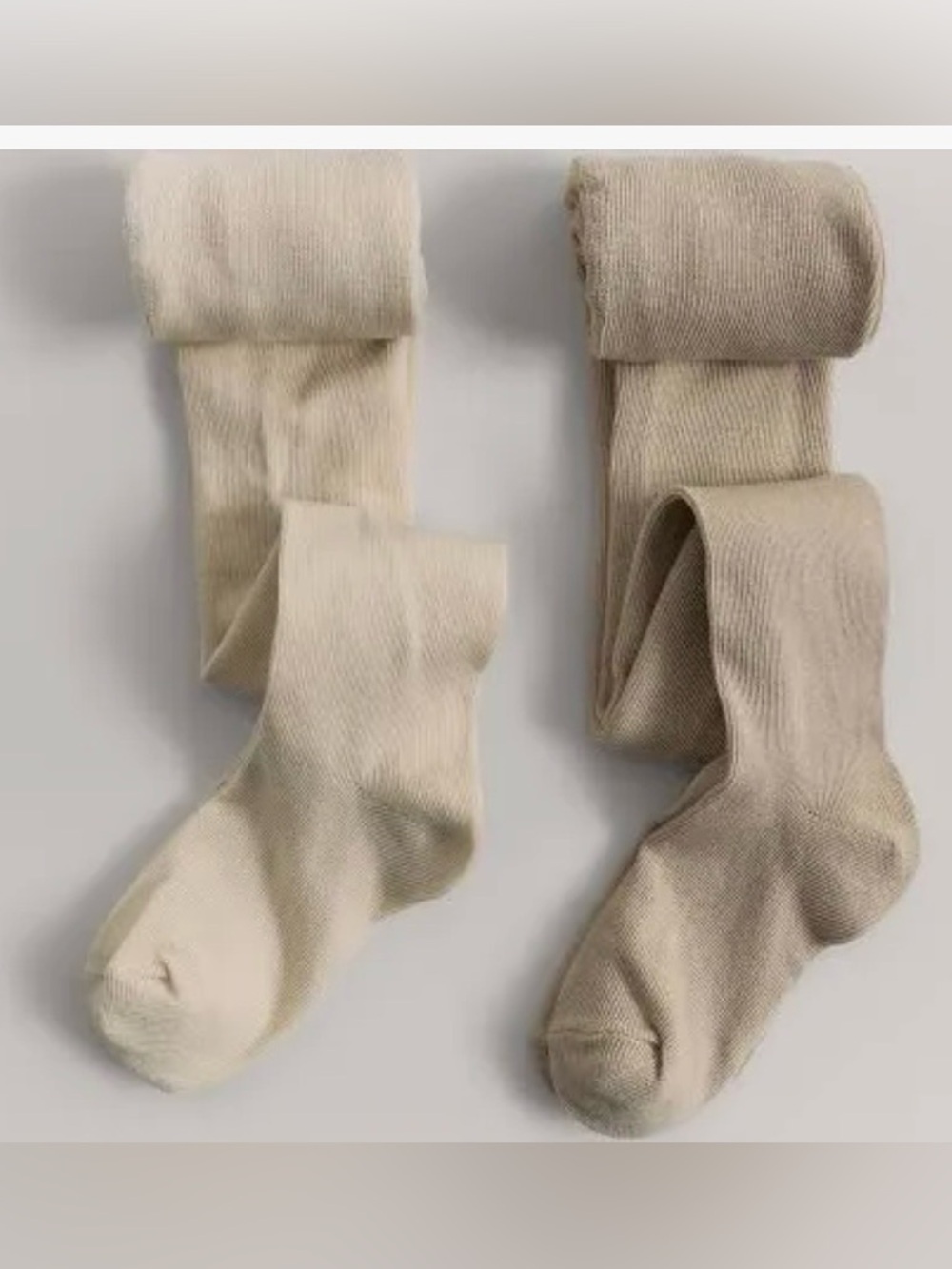 Zara Men's Casual Crew Socks in Cream and Tan